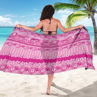 Hawaiian Hibiscus Honu Sarong Pink Mele Kalikimaka Palaka Spirit - Polynesian Pride