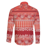 Hawaiian Hibiscus Honu Family Matching Mermaid Dress and Hawaiian Shirt Red Mele Kalikimaka Palaka Spirit - Polynesian Pride