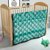 Hawaiian Hibiscus Honu Quilt Turquoise Mele Kalikimaka Palaka Spirit - Polynesian Pride