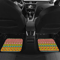 Hawaiian Pineapples Skull Car Mats Mele Kalikimaka Palaka Quilt Pattern - Polynesian Pride