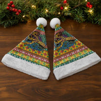 Hawaiian Pineapples Skull Christmas Santa Hat Mele Kalikimaka Palaka Quilt Pattern - Polynesian Pride