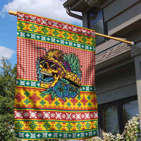 Hawaiian Pineapples Skull Garden Flag Mele Kalikimaka Palaka Quilt Pattern - Polynesian Pride