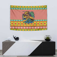 Hawaiian Pineapples Skull Tapestry Mele Kalikimaka Palaka Quilt Pattern - Polynesian Pride