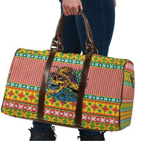 Hawaiian Pineapples Skull Travel Bag Mele Kalikimaka Palaka Quilt Pattern - Polynesian Pride