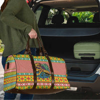 Hawaiian Pineapples Skull Travel Bag Mele Kalikimaka Palaka Quilt Pattern - Polynesian Pride