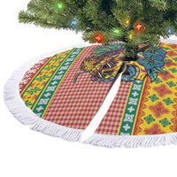 Hawaiian Pineapples Skull Tree Skirt Mele Kalikimaka Palaka Quilt Pattern - Polynesian Pride