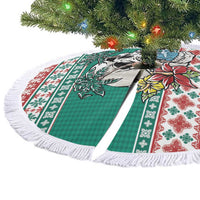 Hawaiian Skull Surfs Tree Skirt Mele Kalikimaka Palaka Quilt Pattern - Polynesian Pride
