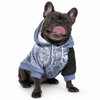 Aloha Vintage Hawaii Tribal Pet Hoodie Blue Style LT9 - Polynesian Pride