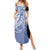 Aloha Vintage Hawaii Tribal Summer Maxi Dress Blue Style LT9 Women Blue - Polynesian Pride