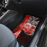 Aloha Vintage Hawaii Tribal Car Mats Red Style LT9 - Polynesian Pride