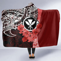 Aloha Vintage Hawaii Tribal Hooded Blanket Red Style LT9 - Polynesian Pride