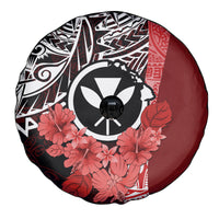 Aloha Vintage Hawaii Tribal Spare Tire Cover Red Style LT9 - Polynesian Pride