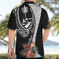 Hafa Adai Guam Hawaiian Shirt Tropical Flowers with Polynesian Pattern LT9 - Polynesian Pride