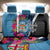 Bula Fiji Vintage Fijian Masi Pattern Back Car Seat Cover Blue Unique LT9