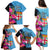 Bula Fiji Vintage Fijian Masi Pattern Family Matching Puletasi Dress and Hawaiian Shirt Blue Unique LT9 - Polynesian Pride