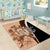 Bula Fiji Vintage Fijian Masi Pattern Area Rug Peach Fuzz Unique LT9 - Polynesian Pride