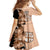 Bula Fiji Vintage Fijian Masi Pattern Family Matching Tank Maxi Dress and Hawaiian Shirt Peach Fuzz Unique LT9 - Polynesian Pride