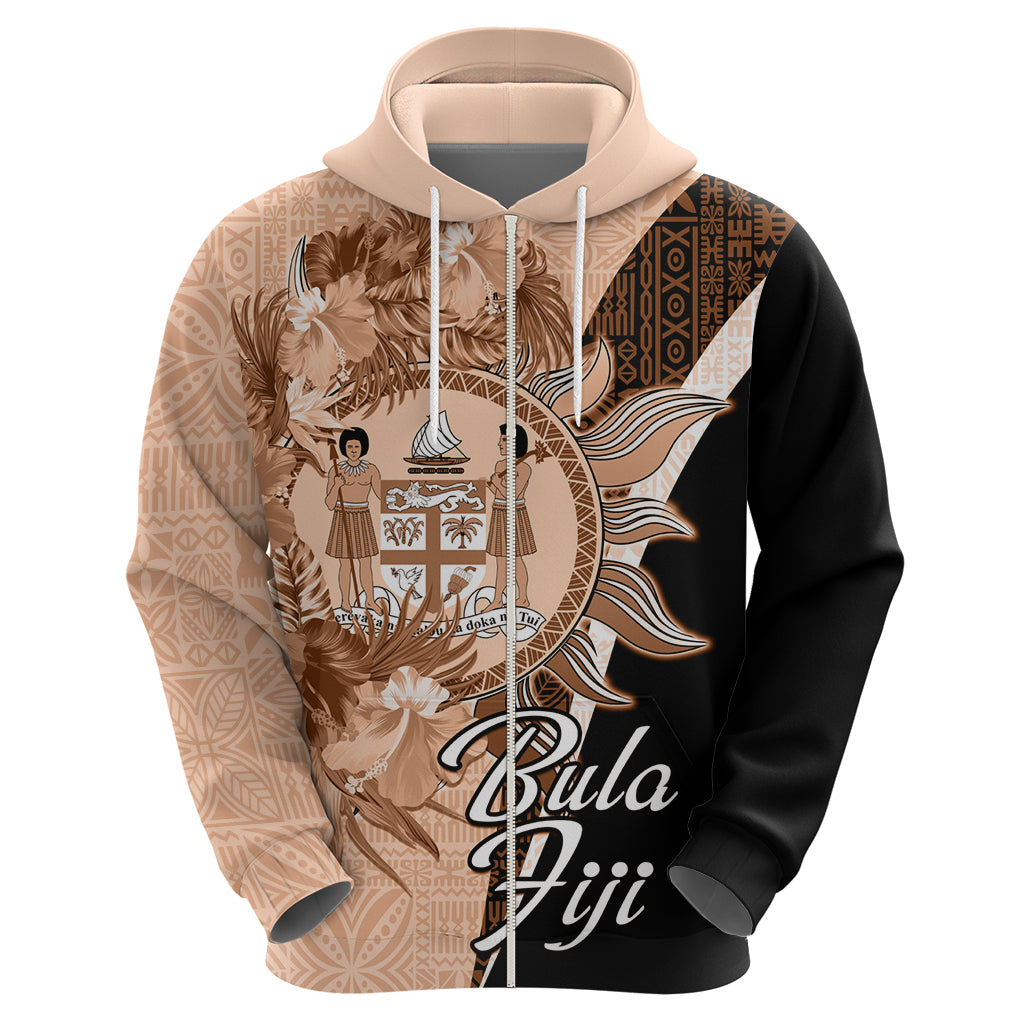 Bula Fiji Vintage Fijian Masi Pattern Hoodie Peach Fuzz Unique LT9 - Polynesian Pride