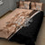 Bula Fiji Vintage Fijian Masi Pattern Quilt Bed Set Peach Fuzz Unique LT9 - Polynesian Pride