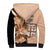 Bula Fiji Vintage Fijian Masi Pattern Sherpa Hoodie Peach Fuzz Unique LT9 - Polynesian Pride