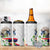 Philippines Eagle and Sampaguita Flowers 4 in 1 Can Cooler Tumbler Polynesian Pattern LT9