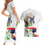 Philippines Eagle and Sampaguita Flowers Couples Matching Short Sleeve Bodycon Dress and Hawaiian Shirt Polynesian Pattern