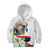 Philippines Eagle and Sampaguita Flowers Kid Hoodie Polynesian Pattern