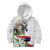 Philippines Eagle and Sampaguita Flowers Kid Hoodie Polynesian Pattern
