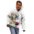 Philippines Eagle and Sampaguita Flowers Kid Hoodie Polynesian Pattern