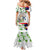 Philippines Eagle and Sampaguita Flowers Mermaid Dress Polynesian Pattern