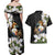 Philippines Eagle with Coat Of Arm Couples Matching Off Shoulder Maxi Dress and Hawaiian Shirt Simple Sampaguita Jasmine