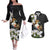 Philippines Eagle with Coat Of Arm Couples Matching Off The Shoulder Long Sleeve Dress and Hawaiian Shirt Simple Sampaguita Jasmine