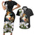 Philippines Eagle with Coat Of Arm Couples Matching Short Sleeve Bodycon Dress and Hawaiian Shirt Simple Sampaguita Jasmine