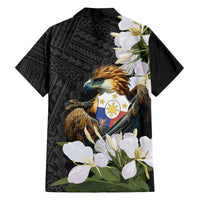 Philippines Eagle with Coat Of Arm Family Matching Tank Maxi Dress and Hawaiian Shirt Simple Sampaguita Jasmine