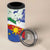 Philippines Flag 4 in 1 Can Cooler Tumbler Sampaguita Jasmine with Polynesian Tribal LT9