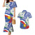 Philippines Flag Couples Matching Mermaid Dress and Hawaiian Shirt Sampaguita Jasmine with Polynesian Tribal