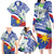 Philippines Flag Family Matching Long Sleeve Bodycon Dress and Hawaiian Shirt Sampaguita Jasmine with Polynesian Tribal