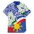 Philippines Flag Family Matching Long Sleeve Bodycon Dress and Hawaiian Shirt Sampaguita Jasmine with Polynesian Tribal