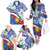 Philippines Flag Family Matching Off The Shoulder Long Sleeve Dress and Hawaiian Shirt Sampaguita Jasmine with Polynesian Tribal