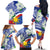 Philippines Flag Family Matching Off The Shoulder Long Sleeve Dress and Hawaiian Shirt Sampaguita Jasmine with Polynesian Tribal