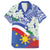 Philippines Flag Family Matching Off The Shoulder Long Sleeve Dress and Hawaiian Shirt Sampaguita Jasmine with Polynesian Tribal