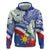 Philippines Flag Hoodie Sampaguita Jasmine with Polynesian Tribal