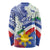 Philippines Flag Long Sleeve Shirt Sampaguita Jasmine with Polynesian Tribal