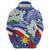 Philippines Flag Zip Hoodie Sampaguita Jasmine with Polynesian Tribal