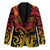 New Zealand Rangatira Custom Blazer Red and Gold Niho Taniwha Maori Tribal - Polynesian Pride
