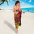 New Zealand Rangatira Custom Sarong Red and Gold Niho Taniwha Maori Tribal
