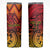 New Zealand Rangatira Custom Skinny Tumbler Red and Gold Niho Taniwha Maori Tribal