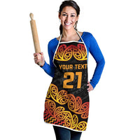 New Zealand Rugby Pacific Custom Apron Rangatira Maori Kowhaiwhai Pattern - Polynesian Pride