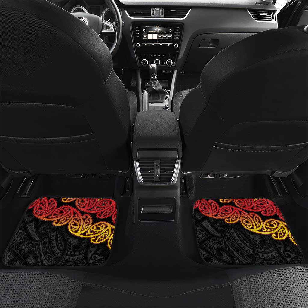 New Zealand Rugby Pacific Custom Car Mats Rangatira Maori Kowhaiwhai Pattern
