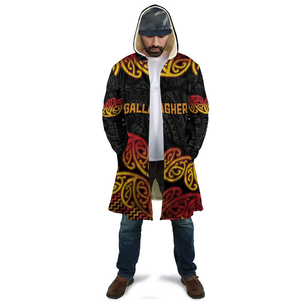 New Zealand Rugby Pacific Custom Cloak Rangatira Maori Kowhaiwhai Pattern - Polynesian Pride